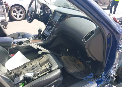 2016 Infiniti Q50 3.0T Red Sport 400 z USA, uszkodzony, nr VIN JN1FV7AP2GM420865